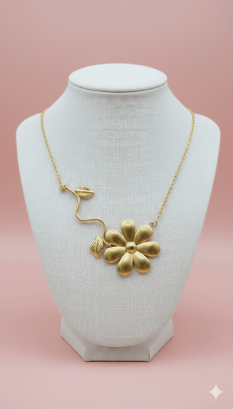 Gold Flower Necklace